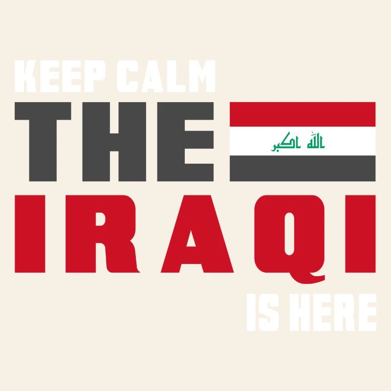 Keep Calm Irak Flaggen Design