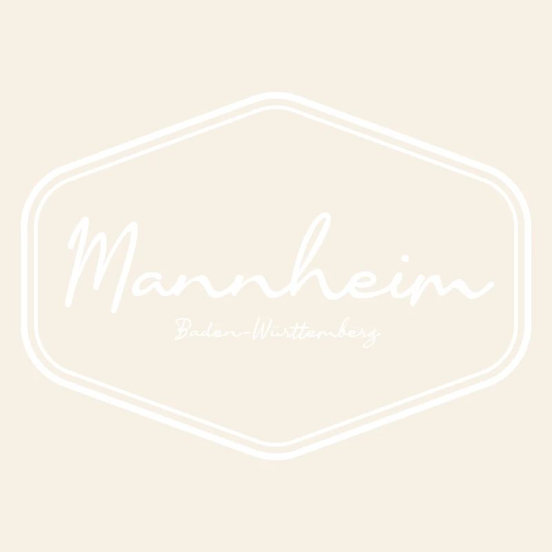 Conception de badge d’écriture manuscrite de Mannheim