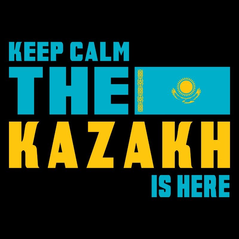 Keep Calm Kazakhstan flag design