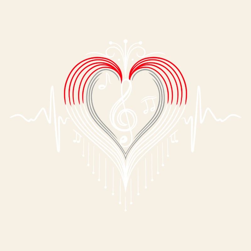 Heartbeat Music Heart Pulse Notes