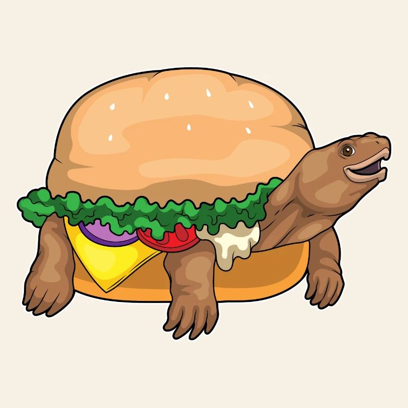 Schildkröte Cheeseburger