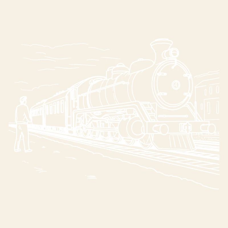 Dessin d’amoureux du train