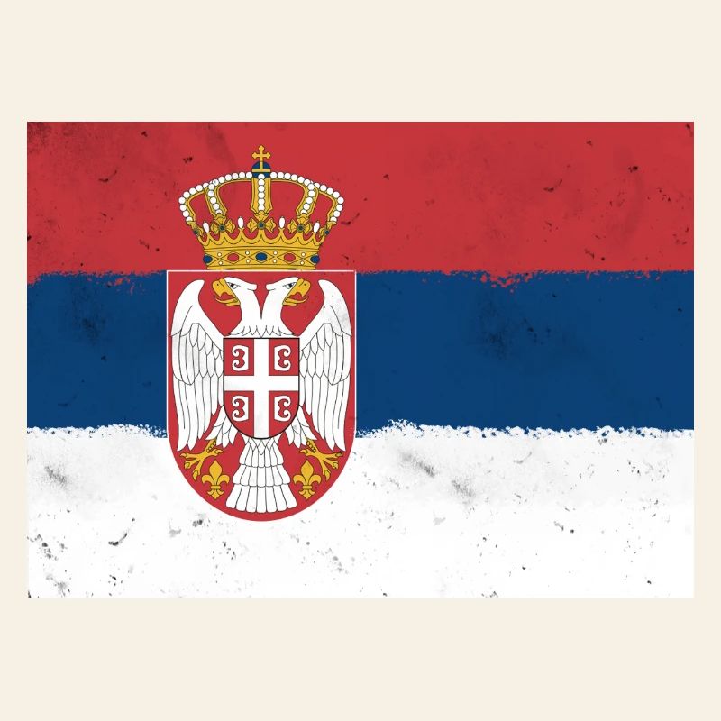 Drapeau de la Serbie