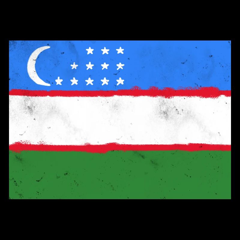 Drapeau de l’Ouzbékistan