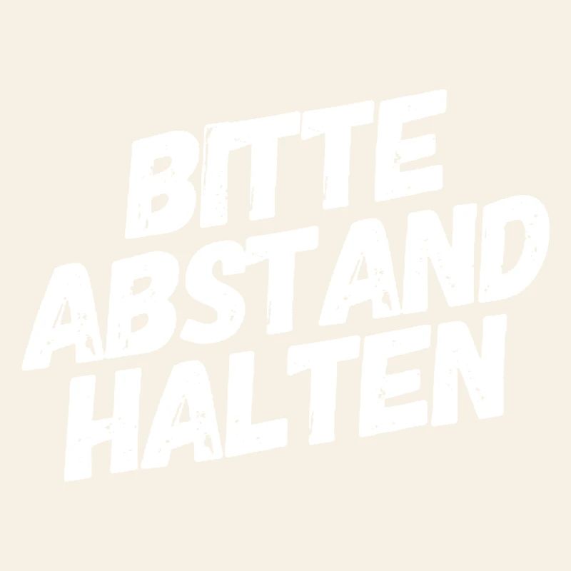 Bitte Abstand halten