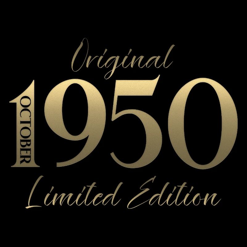 75th Birthday Original October Vintage 1950