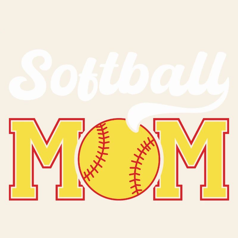 Softball Mom Pride Graphic