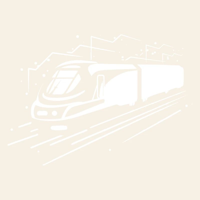 Train de dessin animé