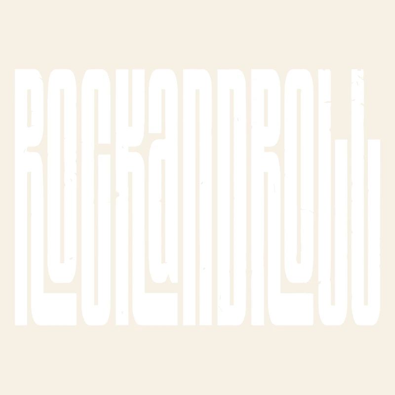 Rock'n'Roll-Logo mit fettem Logo