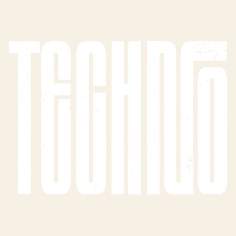 Techno Bold Retro Typografie