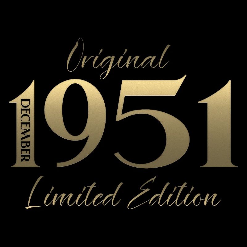 74e anniversaire Original décembre Né en 1951