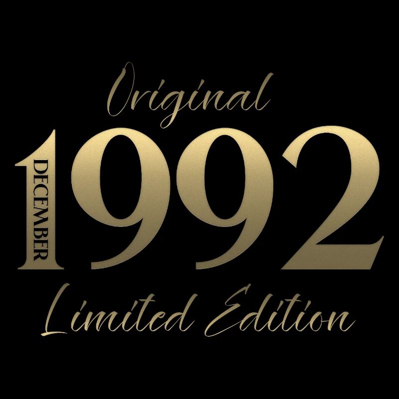 33e anniversaire Original Décembre Né en 1992