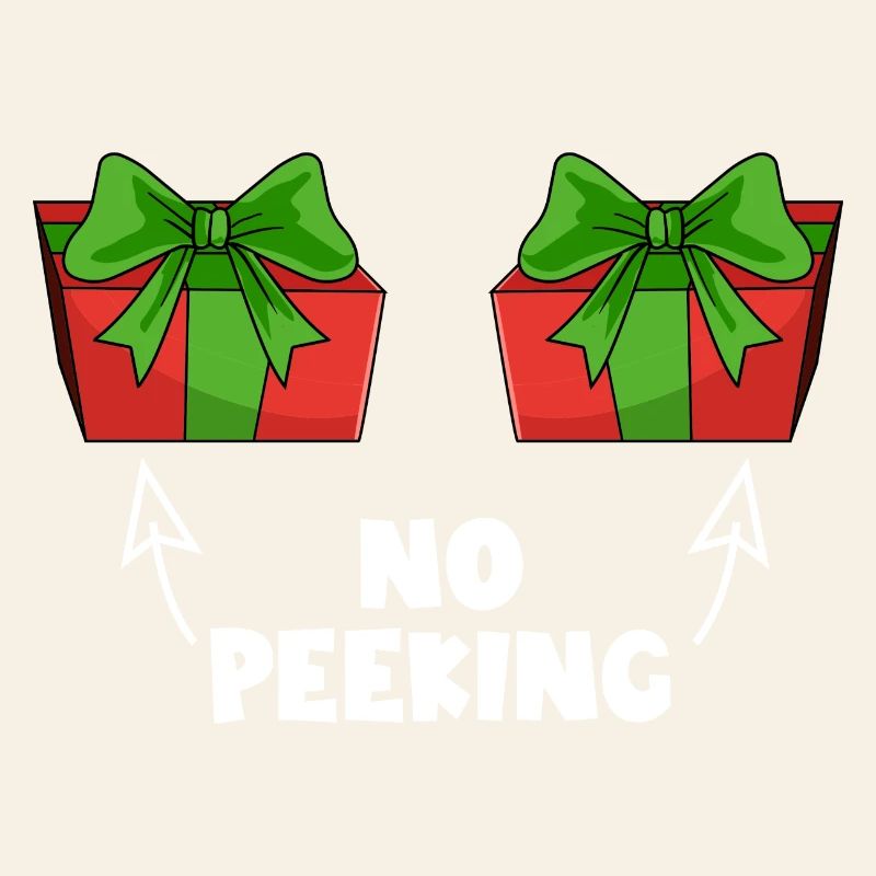 Ne regarde pas! Cadeau de Noël coquin ! Regardez