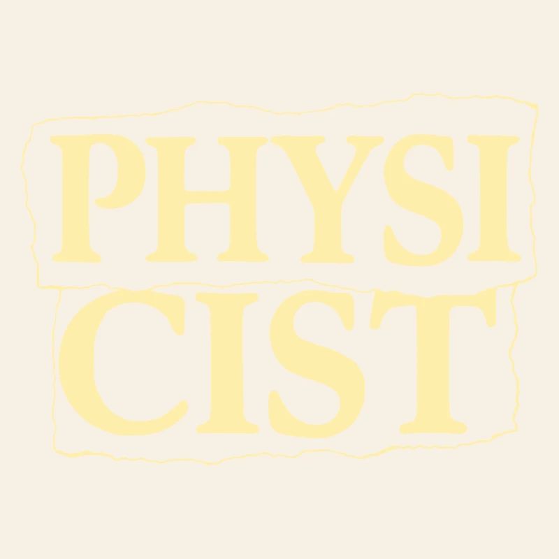 Physicist Vintage Label Design