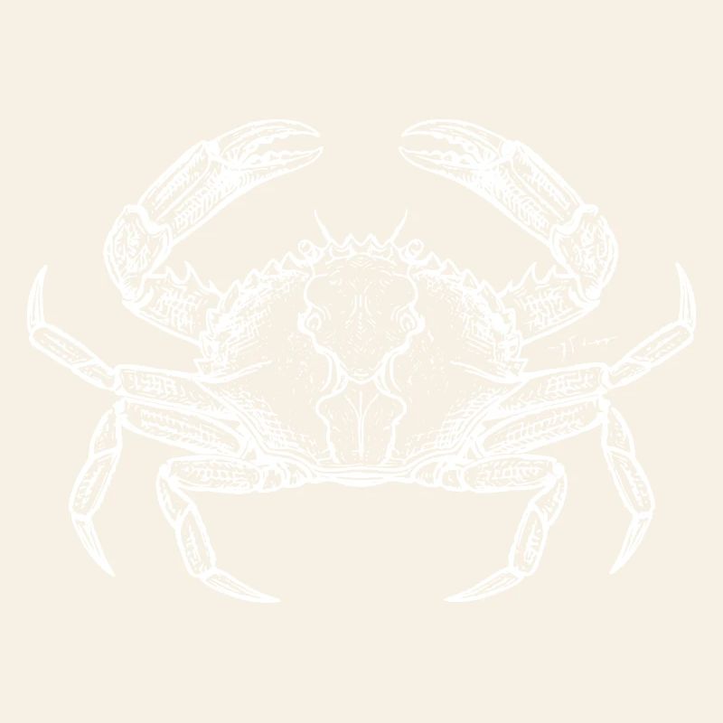 Crab Line Art Emblem