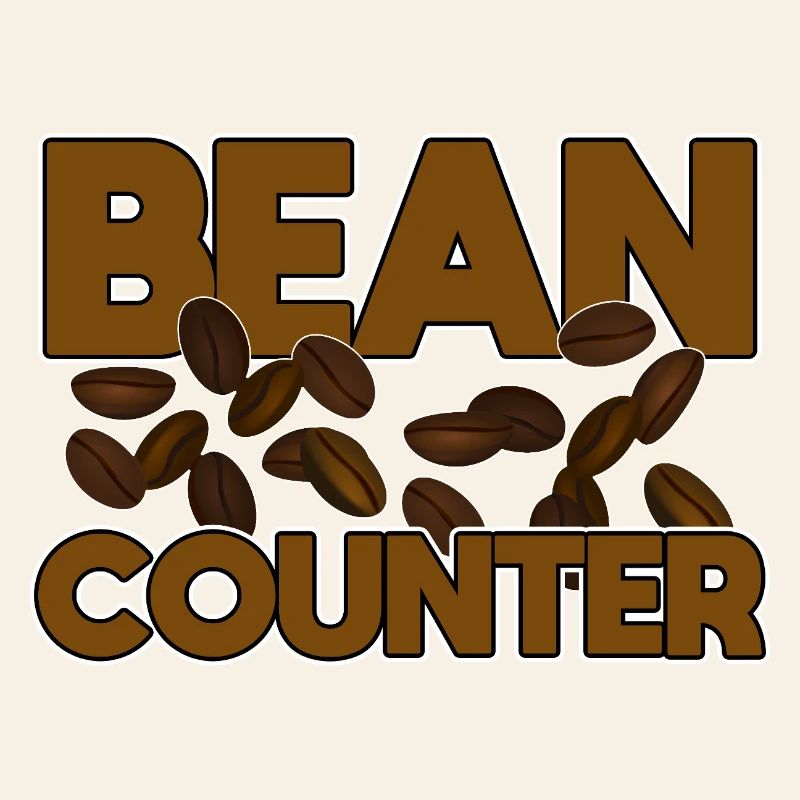 Lustiger Buchhalter Bohnenzähler