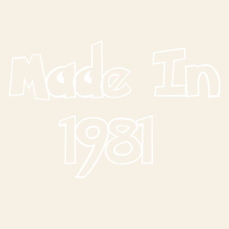 Logo rétro Made In 1981