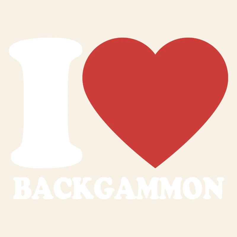 I love Backgammon | Brettspiel | Geschenk