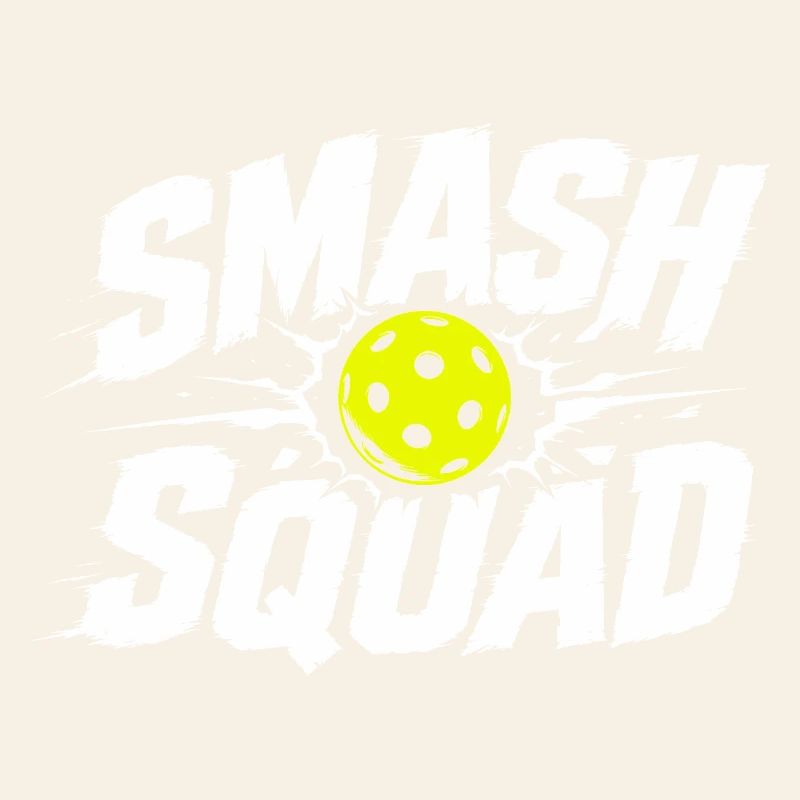 Joueur de pickleball drôle de Smash Squad
