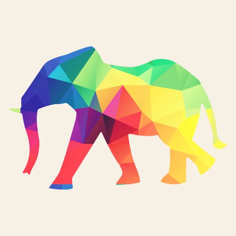 Éléphant coloré