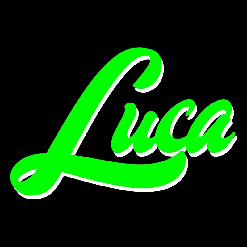 Luca Bright Neon Lettering Lettering