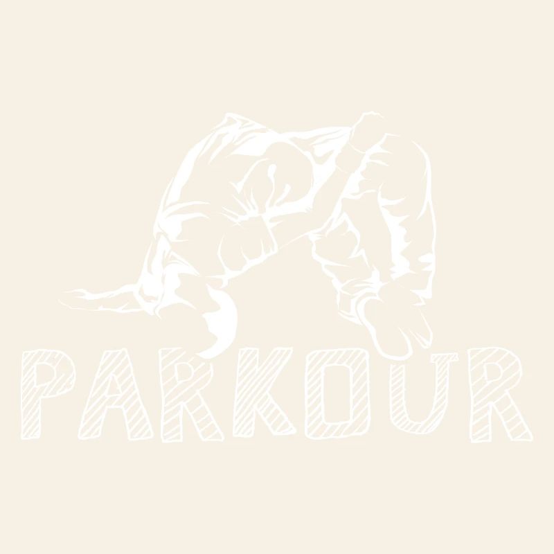 backflip somersault parkour freerunning icon graphic