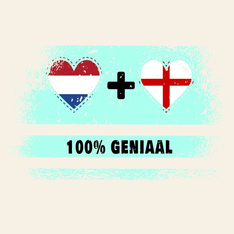 Angleterre et Pays-Bas 100% Genius flag