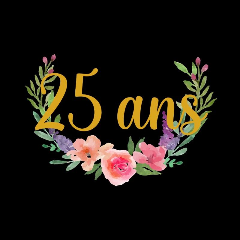 fleurs anniversaire 25ans