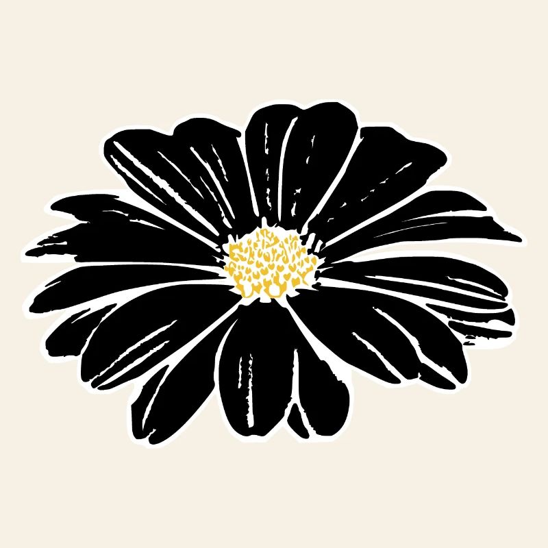 Fleur, Noir, Fleurs, Noir, Fleur