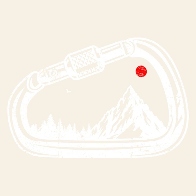 Graphique du mousqueton de l’arête alpine