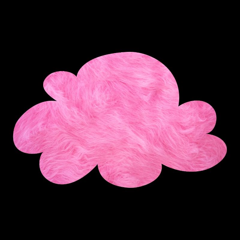 pink cloud velcro fur sky cuddly pink