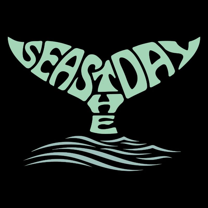 Mers le jour, queue de baleine et vagues de l’océan