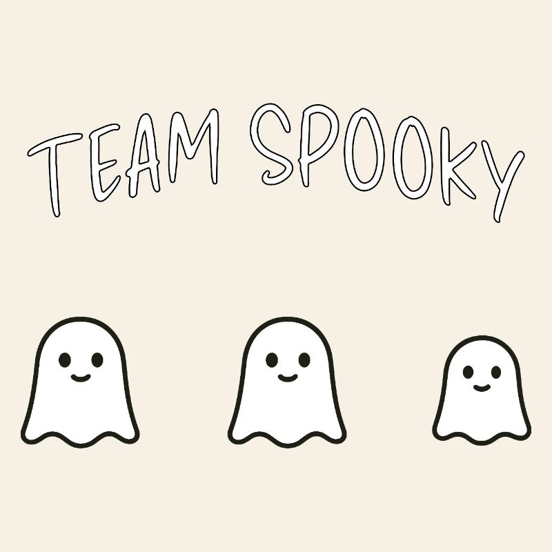 Team Spooky Halloween Ghosts Funny Group