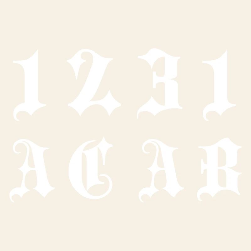 Gothic Monogramm 1231