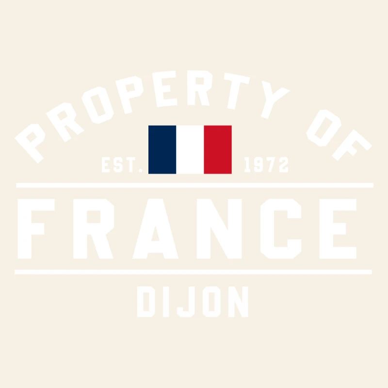 French Flag Graphic Dijon Logo