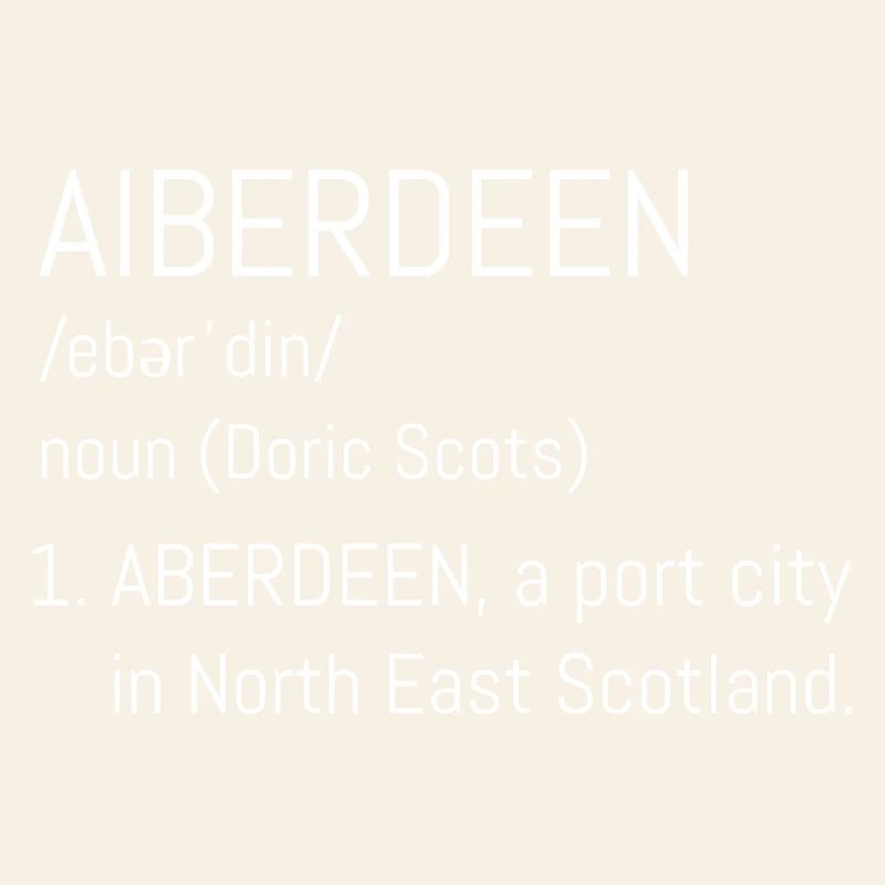 Aberdeen Doric City Script