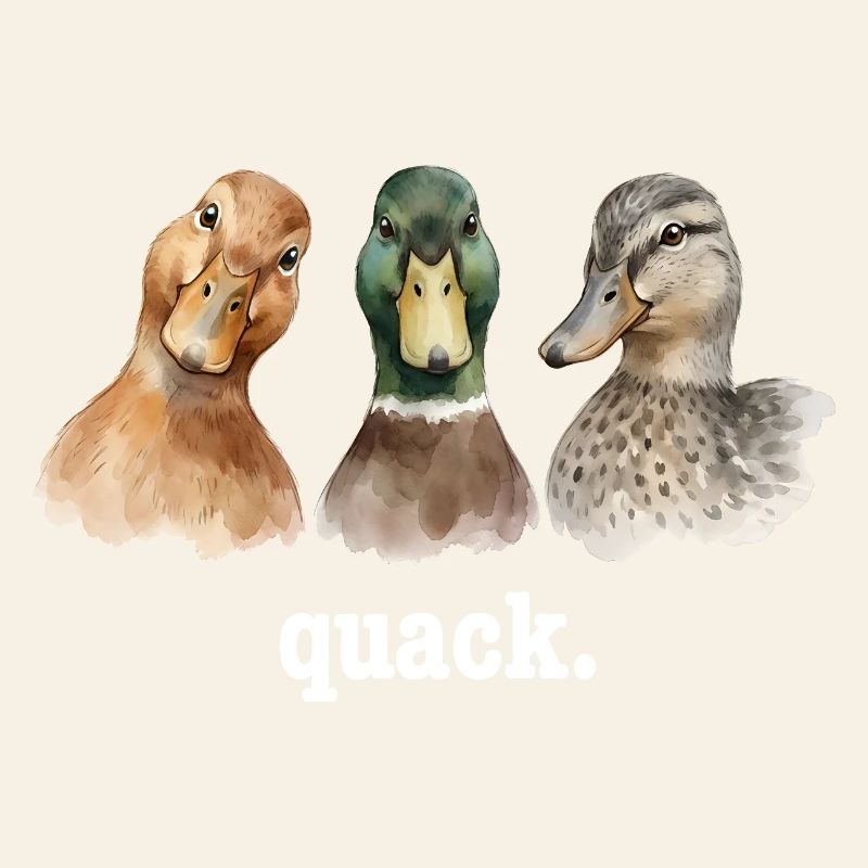 Duck Quacking Funny Duck Lover Croaking