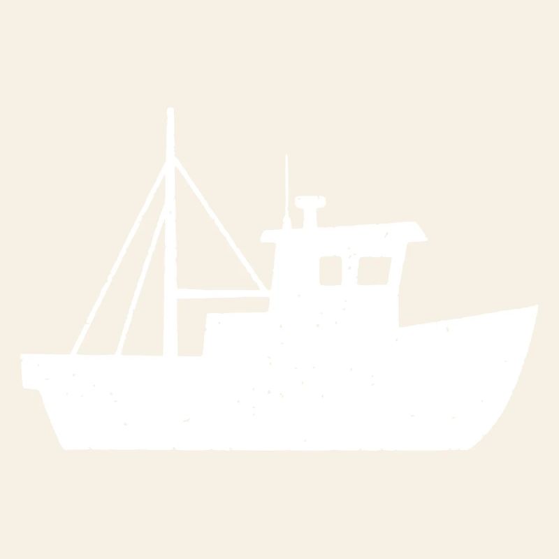 Bateau de pêche Cutter Vector de la mer du Nord