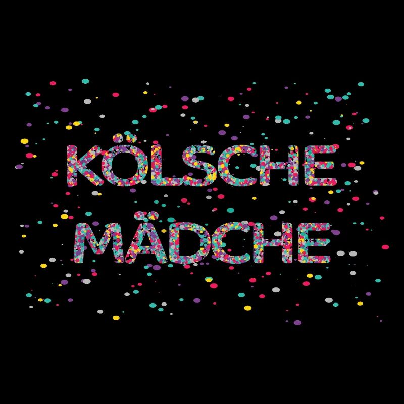 Kölsche Mädche Fasching Karneval Konfetti Kostüm