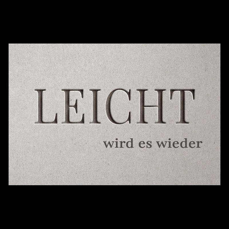 LEICHT wird es wieder