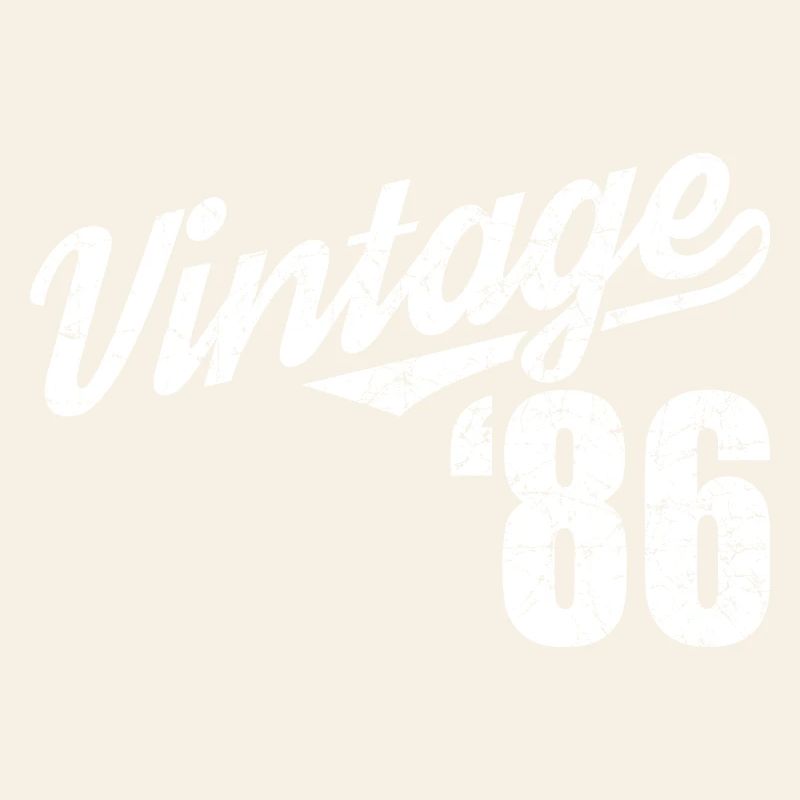 Vintage 86 Script Retro Design