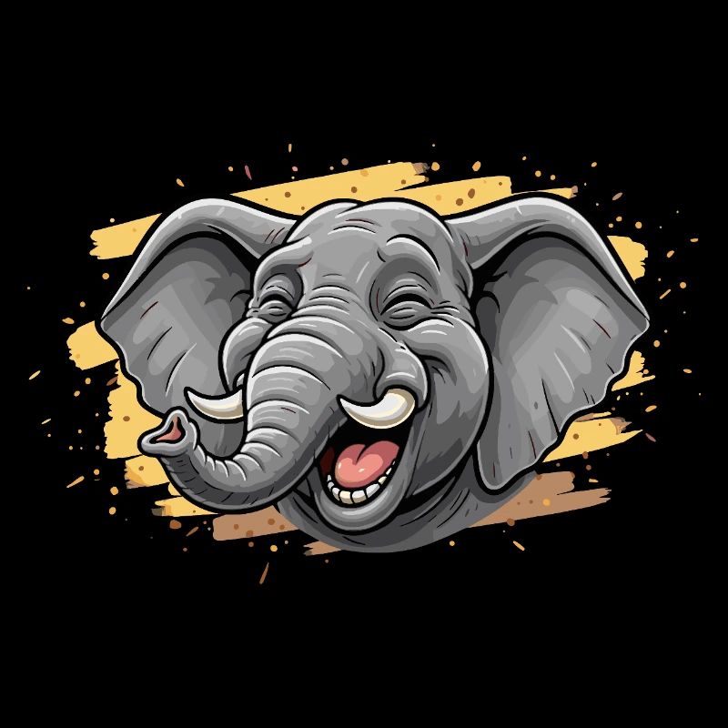 Lachender Elefant Cartoon