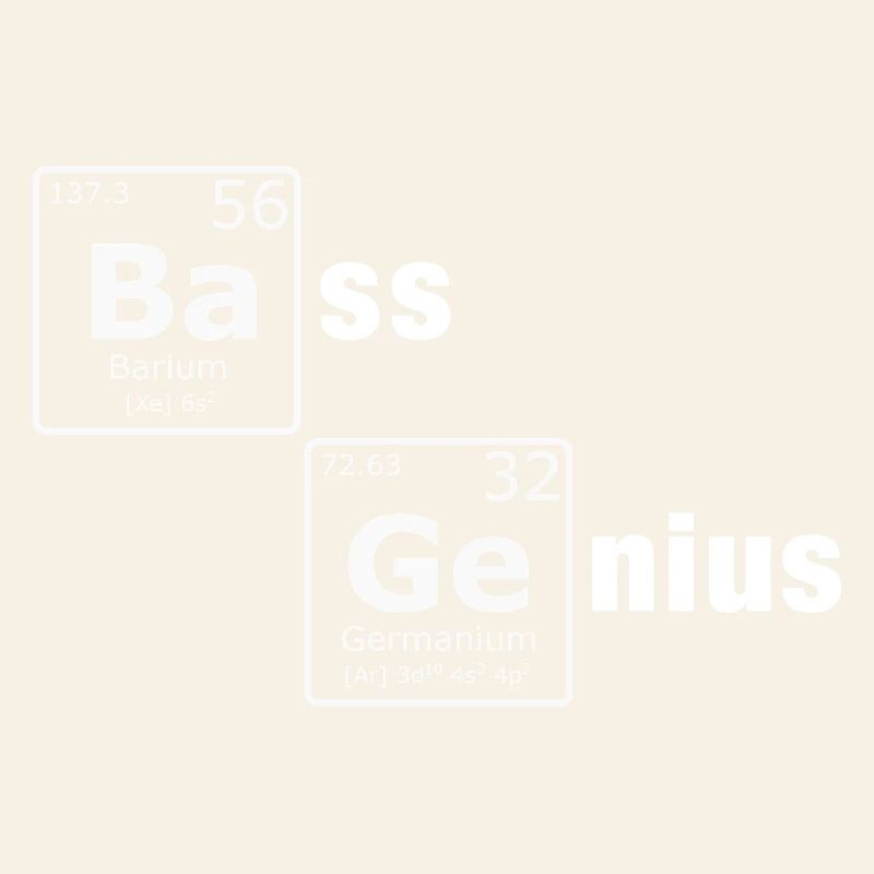Bass Genius Periodensystem PSE Elemente Nerd