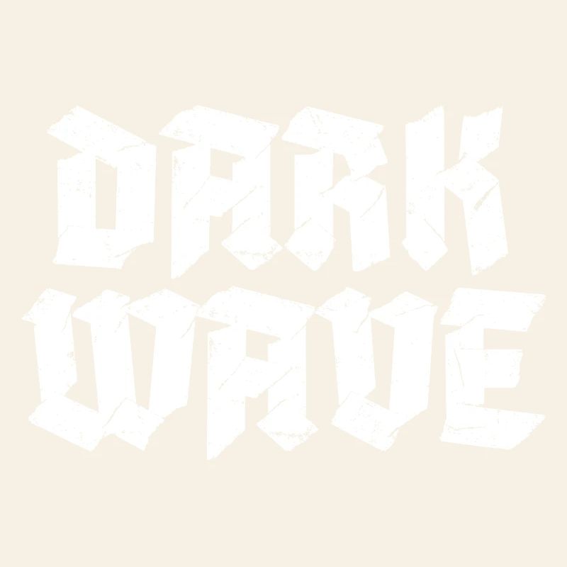 Dark Wave typography logo design