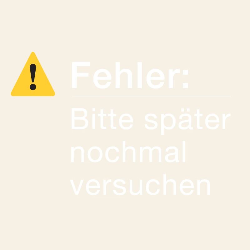 Fehler: Bitte noch einmal versuchen Informatik