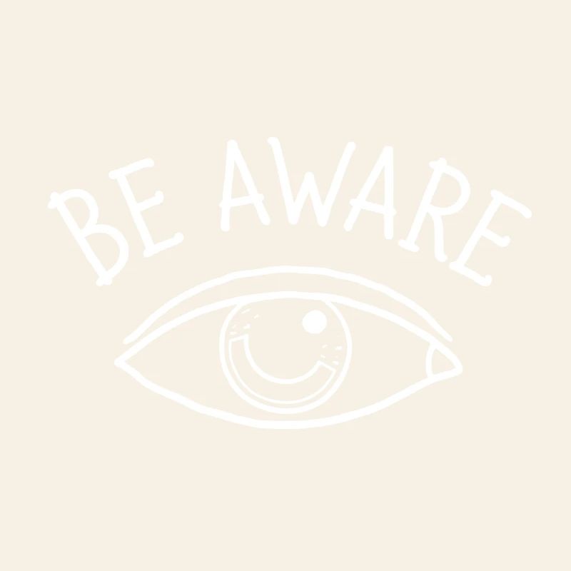 Be Aware White Eye Design