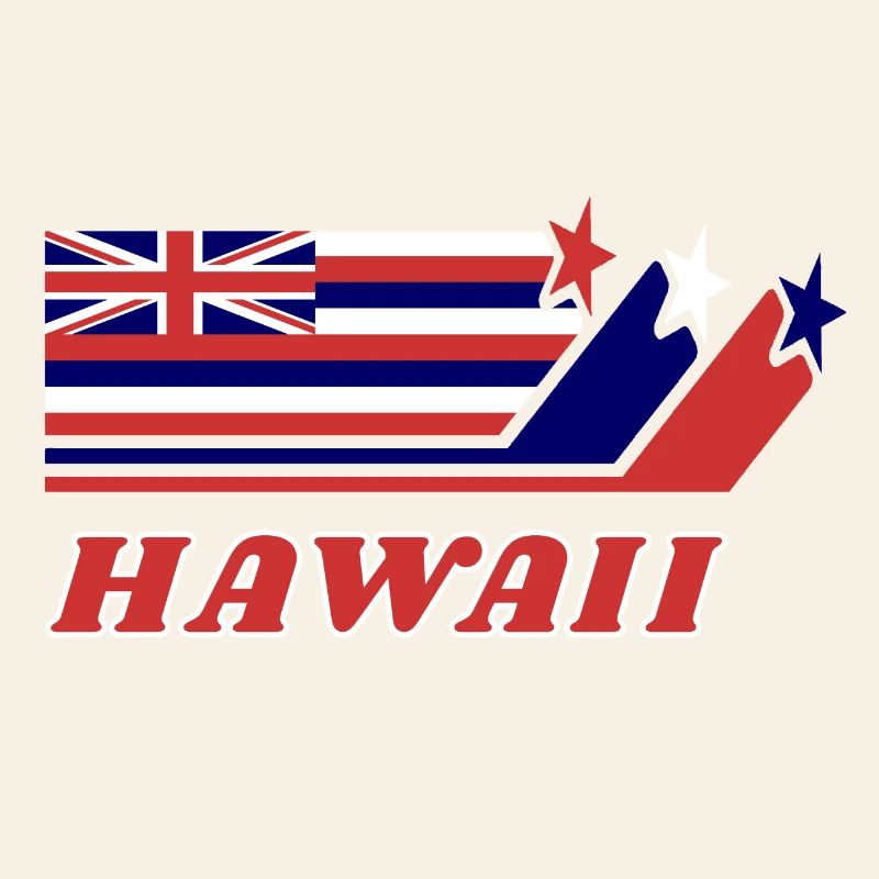Cadeau de drapeau hawaï Honolulu