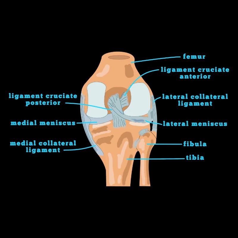 Physio Knee Anatomy Cruciate ligament Meniscus
