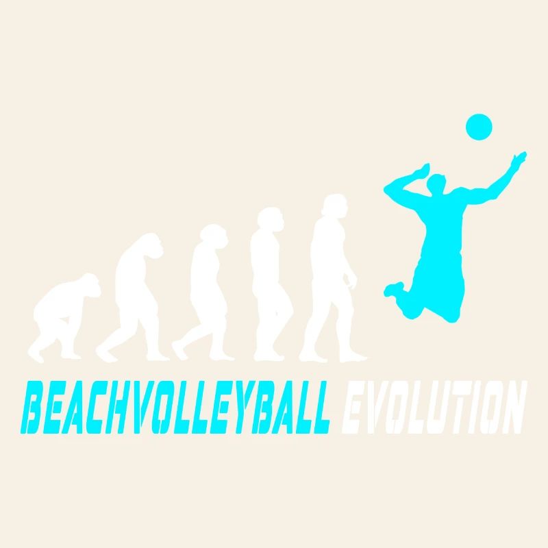 Conception d'évolution de volleyball de plage / idée cadeau