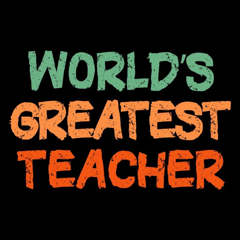 Farbenfrohe handgeschriebene Lehrer-Hommage